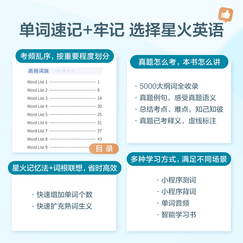 星火英语四级英语词汇cet46级英语四级词汇书大学英语四六级词汇必备考试