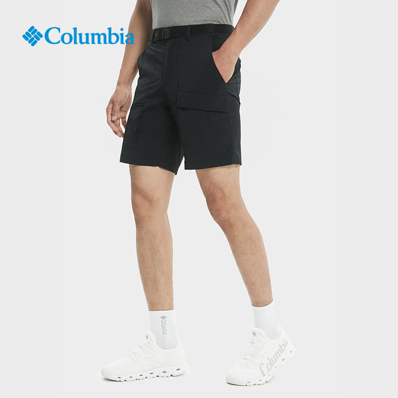 哥伦比亚 2022春夏Columbia哥伦比亚户外男子透气拒水速干五分裤短裤AE0423 319