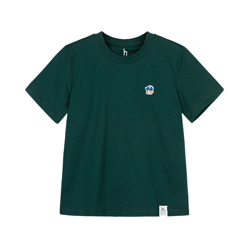PLUS会员：HAZZYS 哈吉斯 儿童纯色短袖T恤 77.56元（需用券）