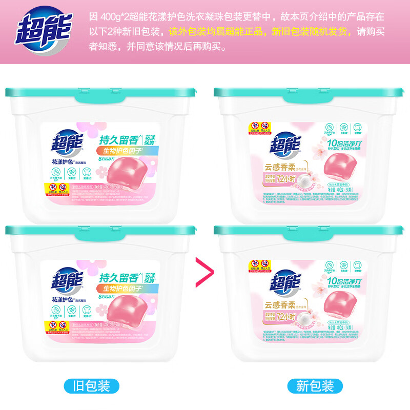 超能 洗衣凝珠 100颗 欧洲防串色 清新自然香 29.9元 - 清风线报