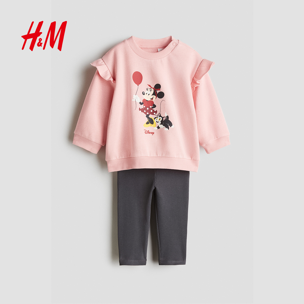 H&M HM童装男婴女婴套装2件式2025新款卫衣长裤1295328 169元