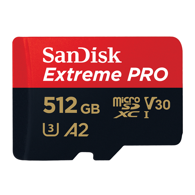 plus:闪迪 512GB TF MicroSD 内存卡 A2 4K V30 U3 C10 至尊超极速移动存储卡 读速200MB/s