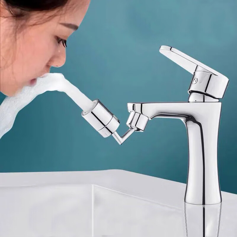 米芒 洗脸面盆防溅万向水龙头 2只装 9.9元