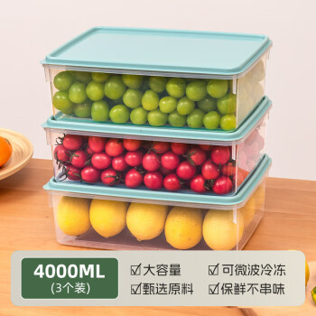 Citylong 禧天龙 冰箱收纳盒保鲜盒食品级密封保鲜冷冻厨房水果蔬菜鸡蛋储物