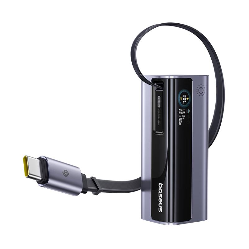 3C认证充电宝:倍思 极客充充电宝自带线100W 10000毫安 171.05元