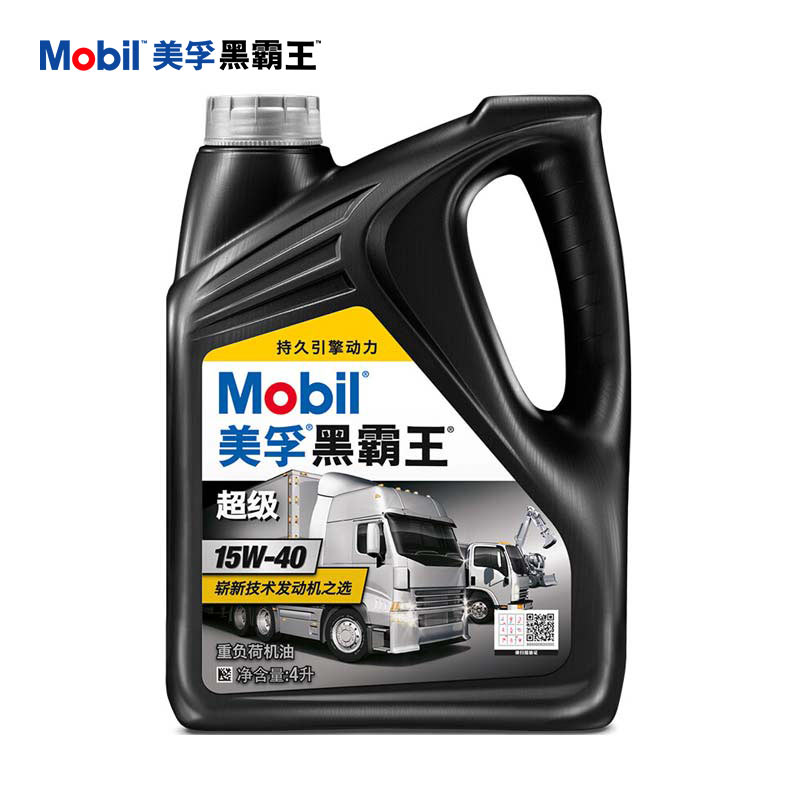 Mobil 美孚 黑霸王 15W-40 CI-4级 柴机油 4L 159元