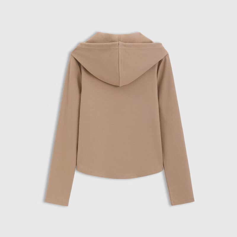 Gap 女装弹力罗纹拉链连帽长袖T恤 729465 124.95元（需用券）