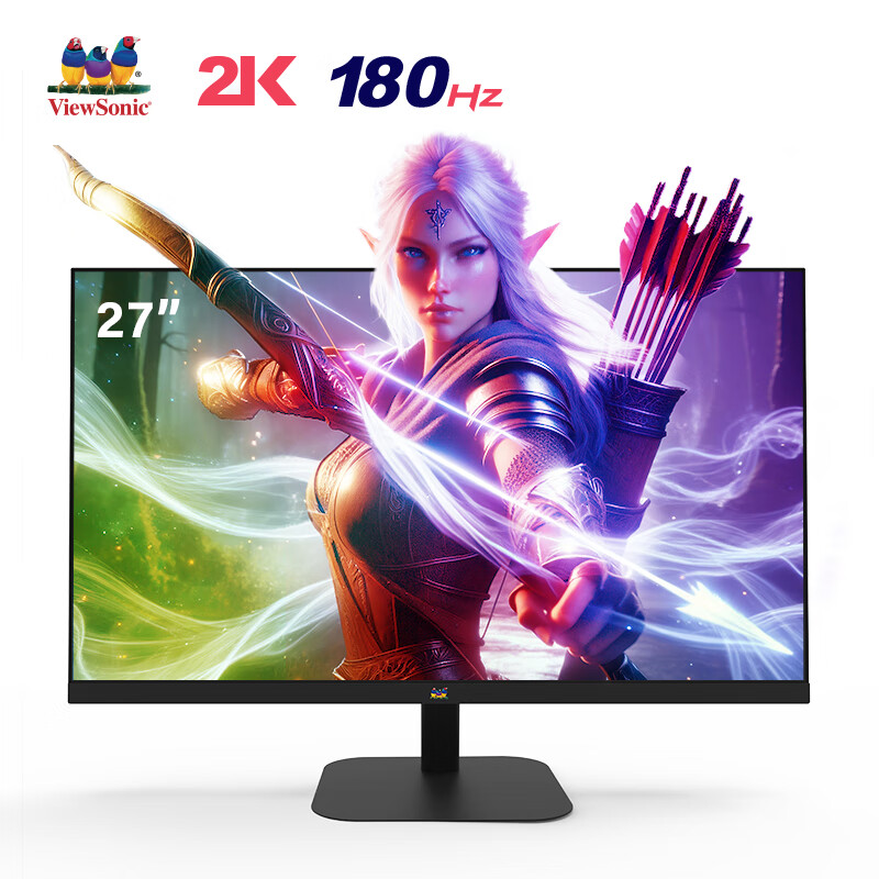 优派 VX2757 27英寸 FastIPS 显示器 2K 180Hz 低蓝光 HDR 558.4元