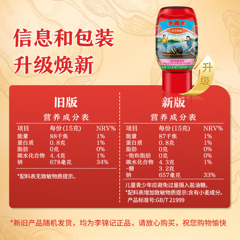 李锦记 旧庄蚝油327g 挤挤装 鲜蚝慢煮 山珍海味 上等提鲜 22.8元 - 清风线报