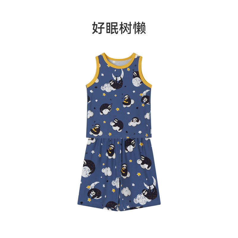 ibaby 英伦宝贝儿童家居服套装舒适透气 背心+短裤 19.5元（需用券）