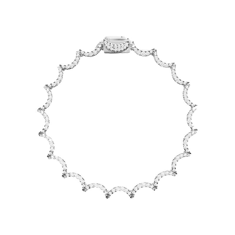 APM Monaco 波浪形银色手链 1460元