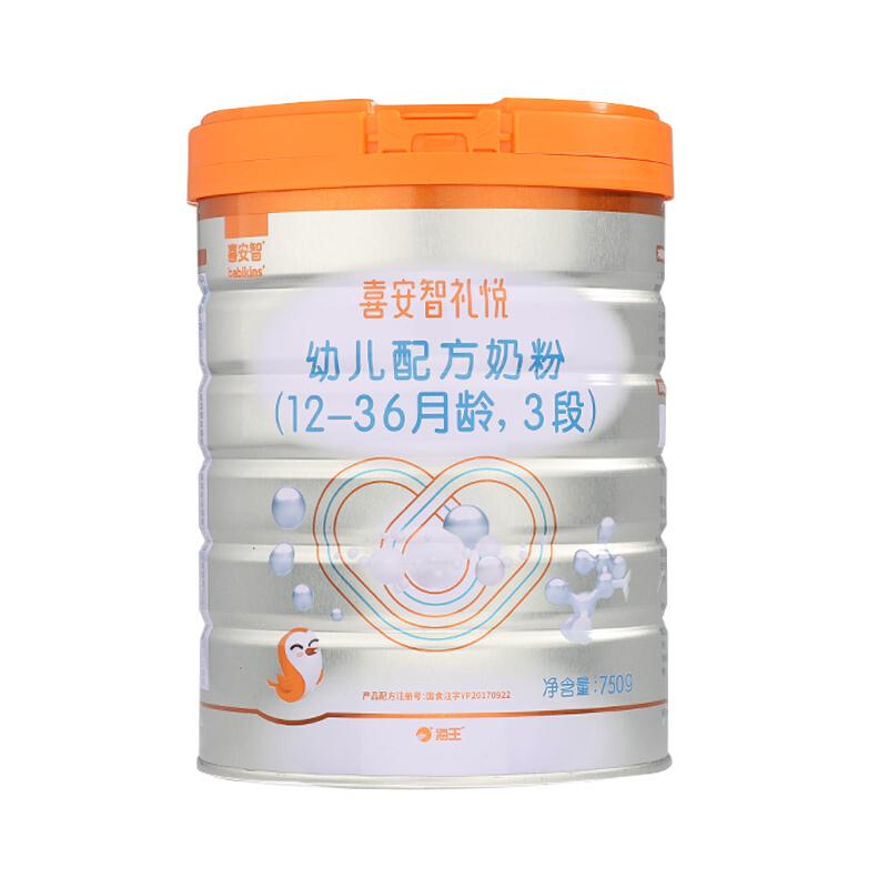 喜安智 礼悦系列 幼儿奶粉 国产版 3段 750g 322.2元（需用券）