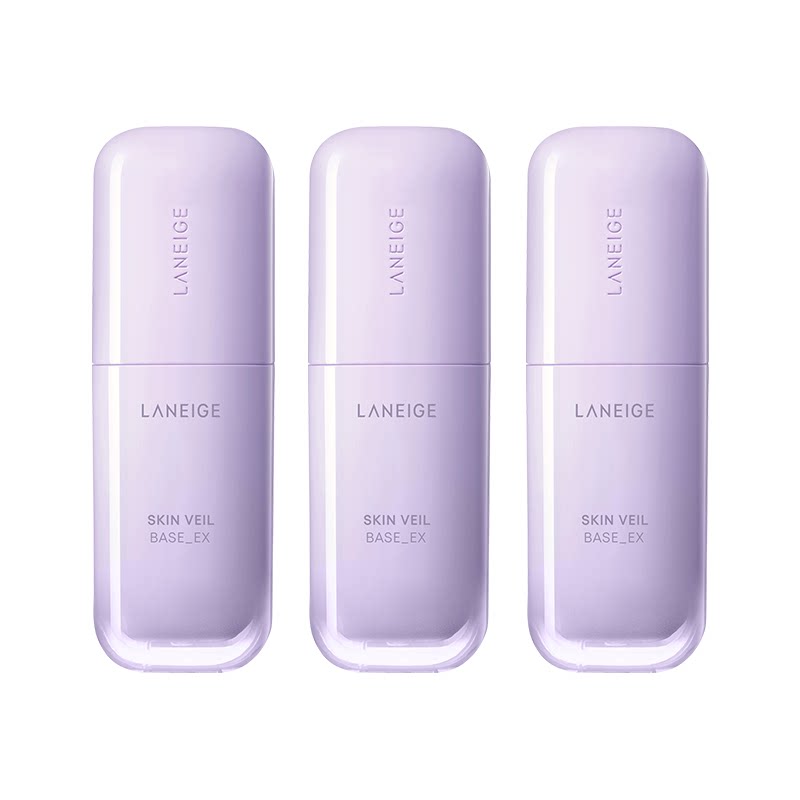 移动端：兰芝 雪纱丝柔修颜隔离乳提亮肤色妆前乳三合一打底30ml*3 300元
