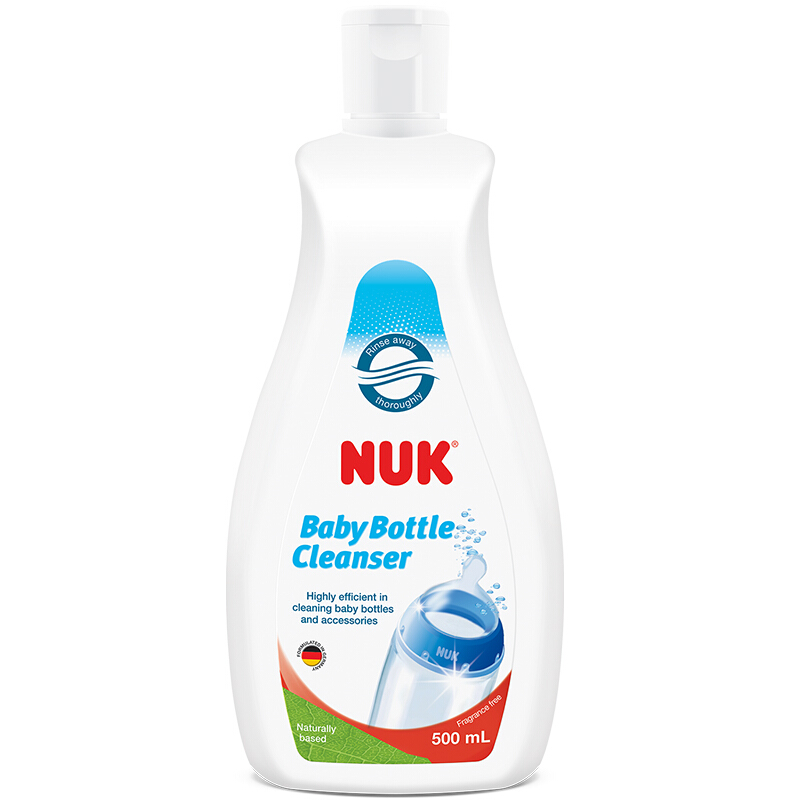 3.8焕新：NUK 奶瓶餐具清洁液 500ml 5.45元（买一赠一）