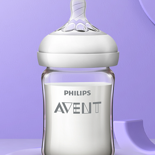 AVENT 新安怡 自然顺畅系列 SCF678/33 玻璃奶瓶 160ml 0月+ 99元