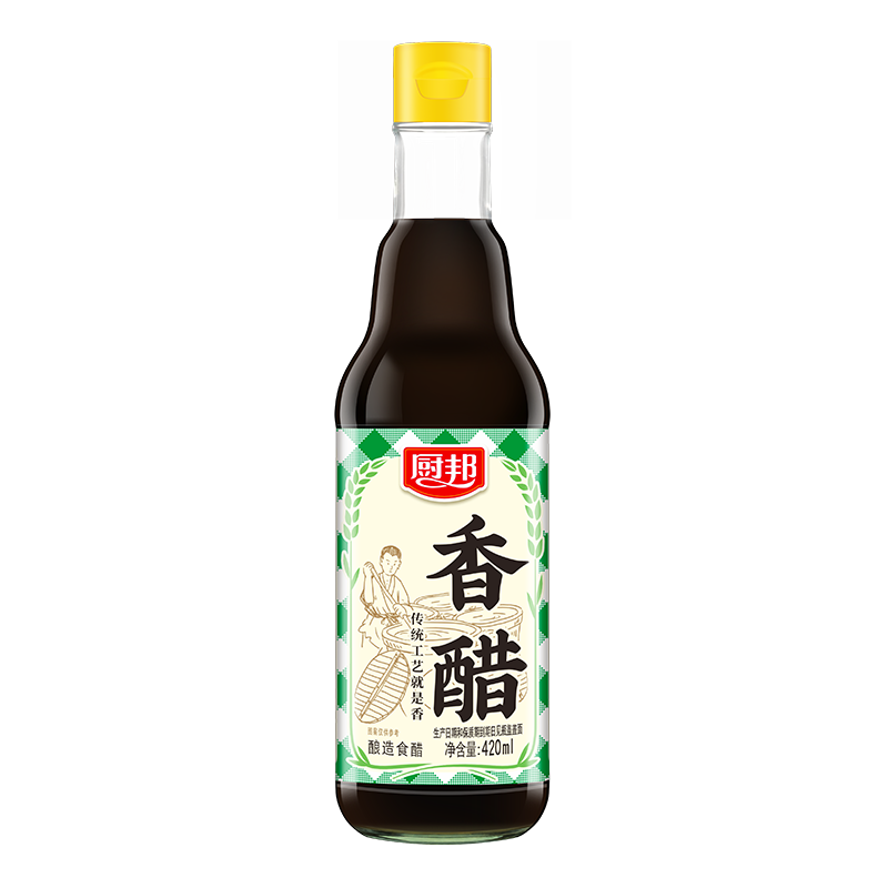 厨邦 香醋 420ml 固态发酵 凉拌饺子调味品 2.9元