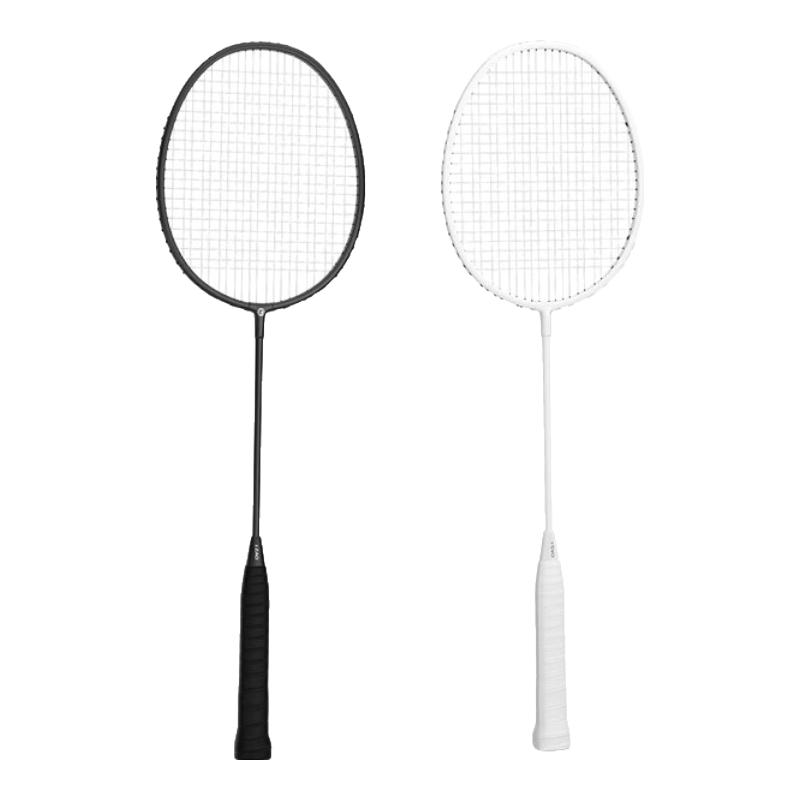 京东京造 羽毛球拍利刃300对拍升级款套装 羽毛球训练比赛深凹槽羽拍2支 39.