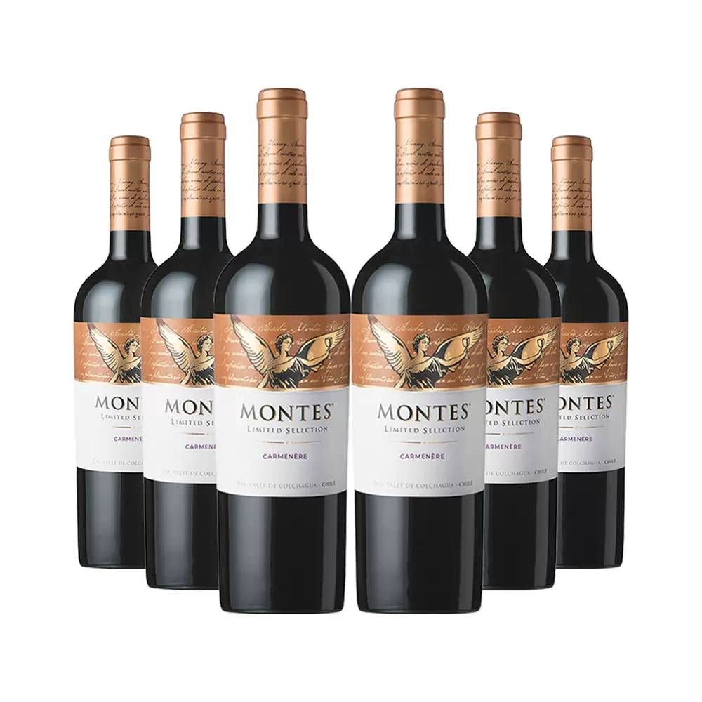 MONTES 蒙特斯 限量精选 佳美娜干红葡萄酒 750ml*6瓶 整箱装 558.6元（需用券）