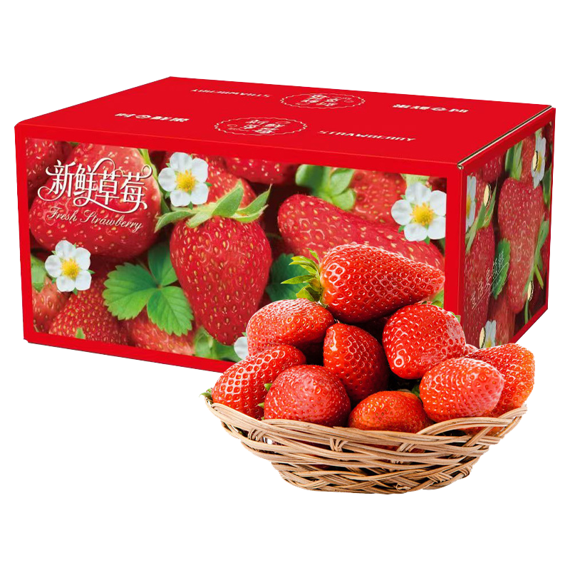 需首购：鲁道鲜 大凉山草莓 2斤装 单果15g+ 16.9元(需领券 合8.45元/斤)