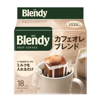 AGF Blendy经典挂耳咖啡袋装 欧蕾混合风味7g*18袋 ￥22.05