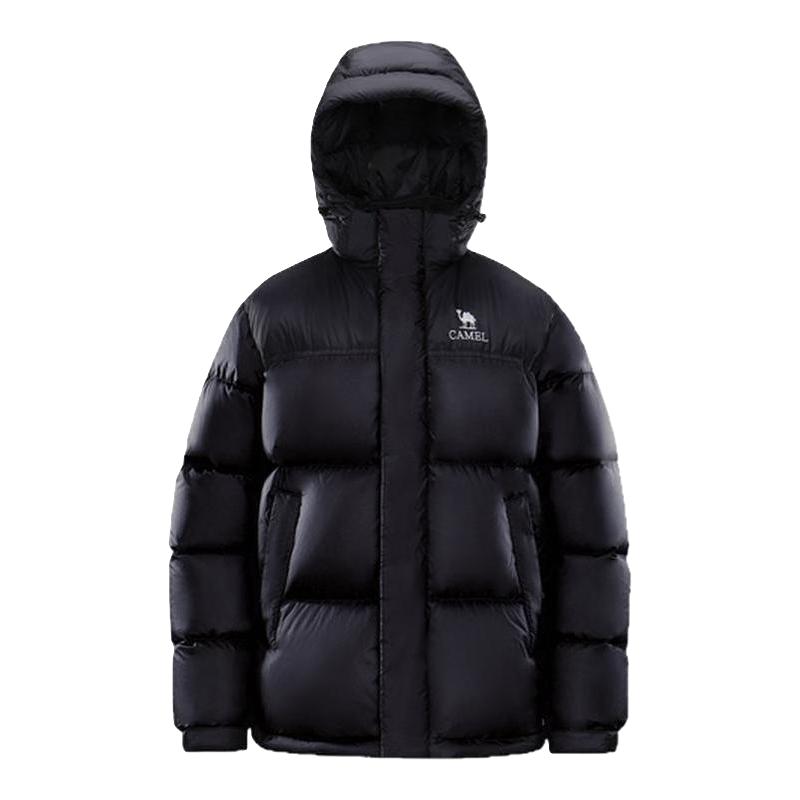 骆驼 羽神PRO男装羽绒服短款黑色时尚加厚防水面包服冬季 482元（需用券）