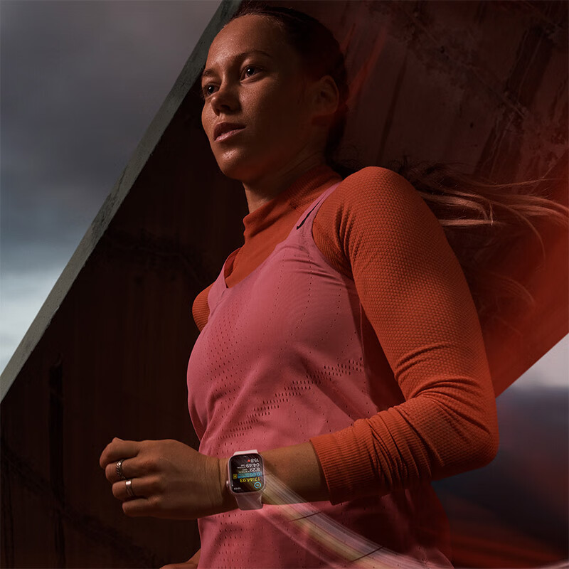 Apple 苹果 Watch Series 9 智能手表GPS款41毫米粉色铝金属表壳 亮粉色回环式 2599
