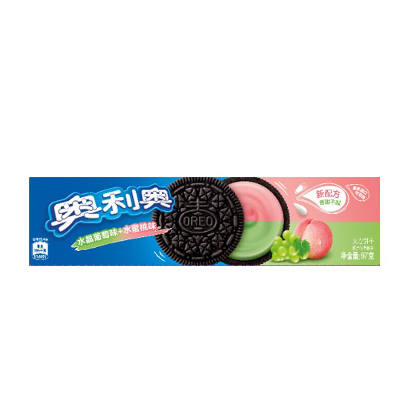 奥利奥 缤纷双果味夹心饼干 97gX4 16.8元