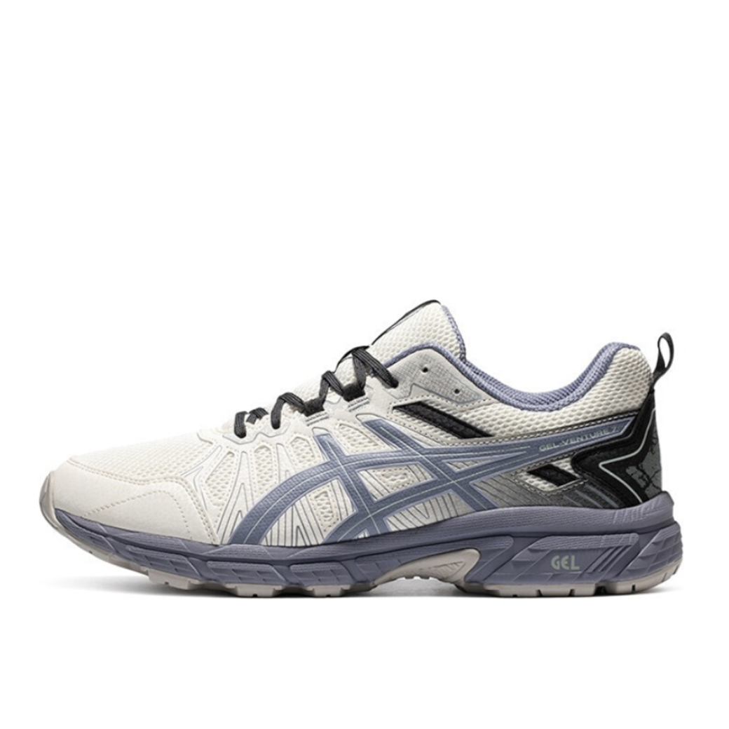 移动端、京东百亿补贴：ASICS 亚瑟士 Gel-Venture 7 MX 男子跑鞋 1011A948-102 白色/