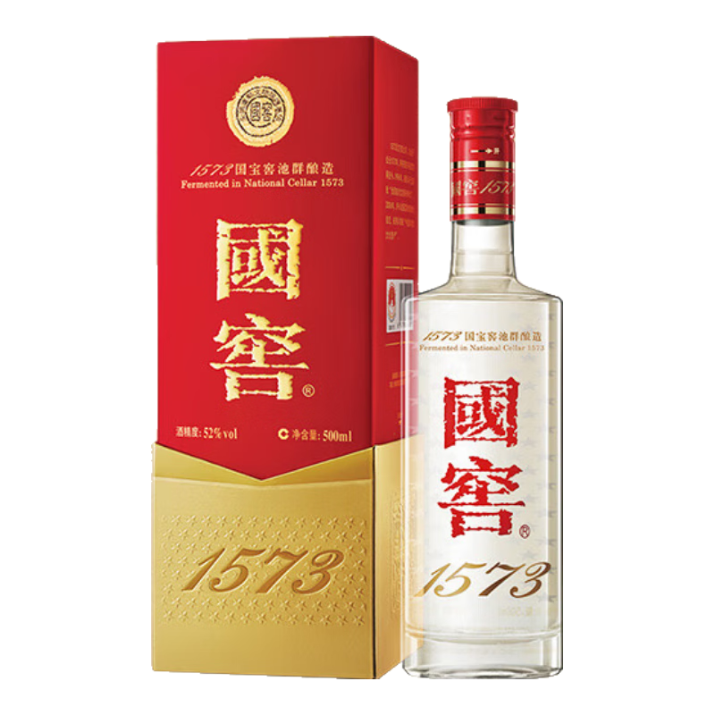 plus会员:泸州老窖国窖1573 浓香型高度白酒 52度 500mL 1盒 882.91元（需领券）