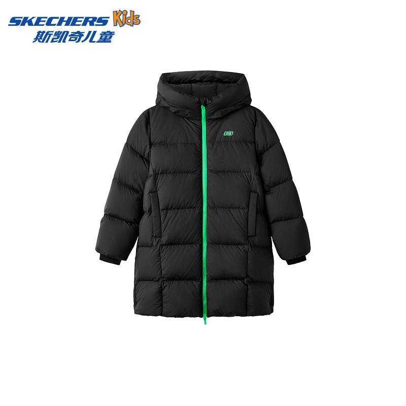 PLUS会员：斯凯奇 儿童中长款连帽保暖羽绒服 309.2元包邮（需用券）