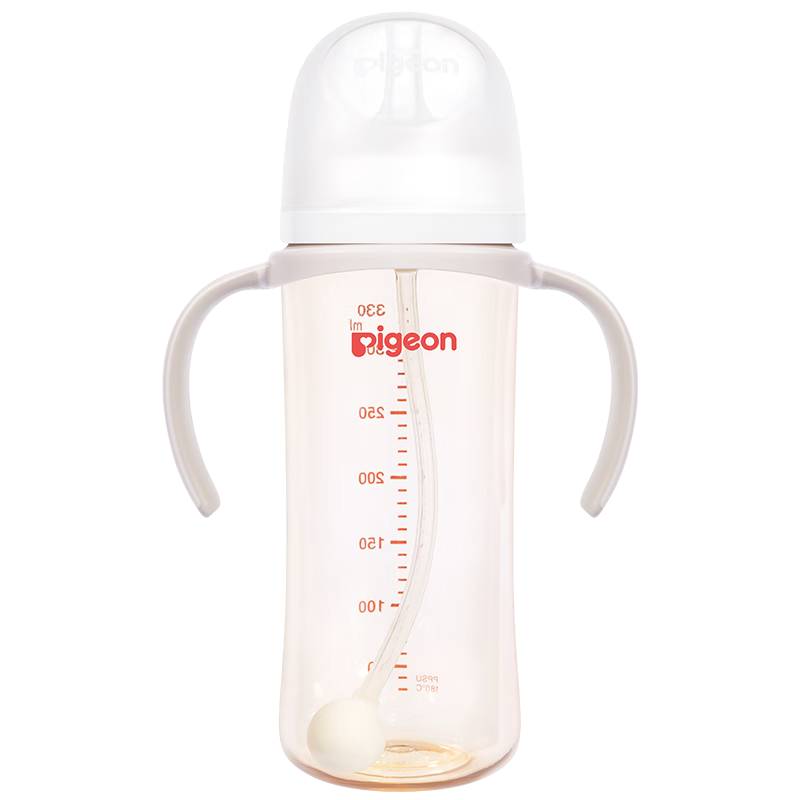 贝亲 PPSU重力球吸管双把手奶瓶 330mL AA253 12月+ 90.32元（共90.32元：需凑单）