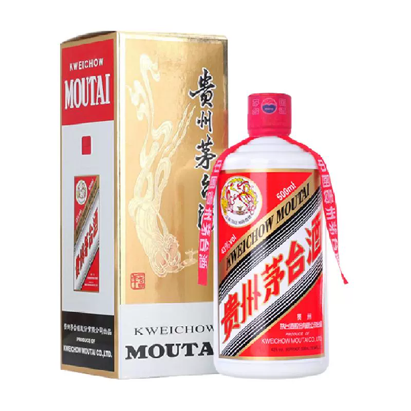 MOUTAI 茅台 飞天贵州茅台酒（带杯）43%vol 500ml ￥1085.55