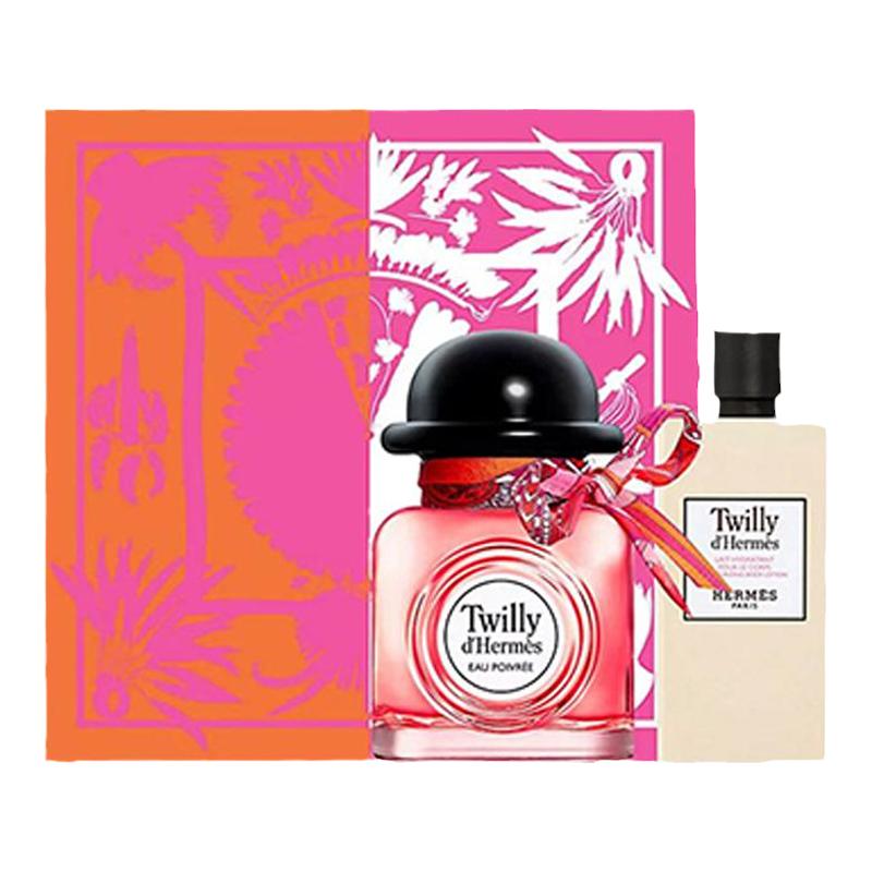 88VIP：HERMÈS 爱马仕 丝巾女士椒香淡香精 EDP 50ml+香水7.5ml+身体乳40ml 474.05元