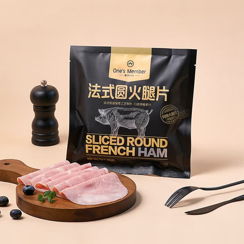 1号会员店 法式圆火腿片75g*4 26.63元