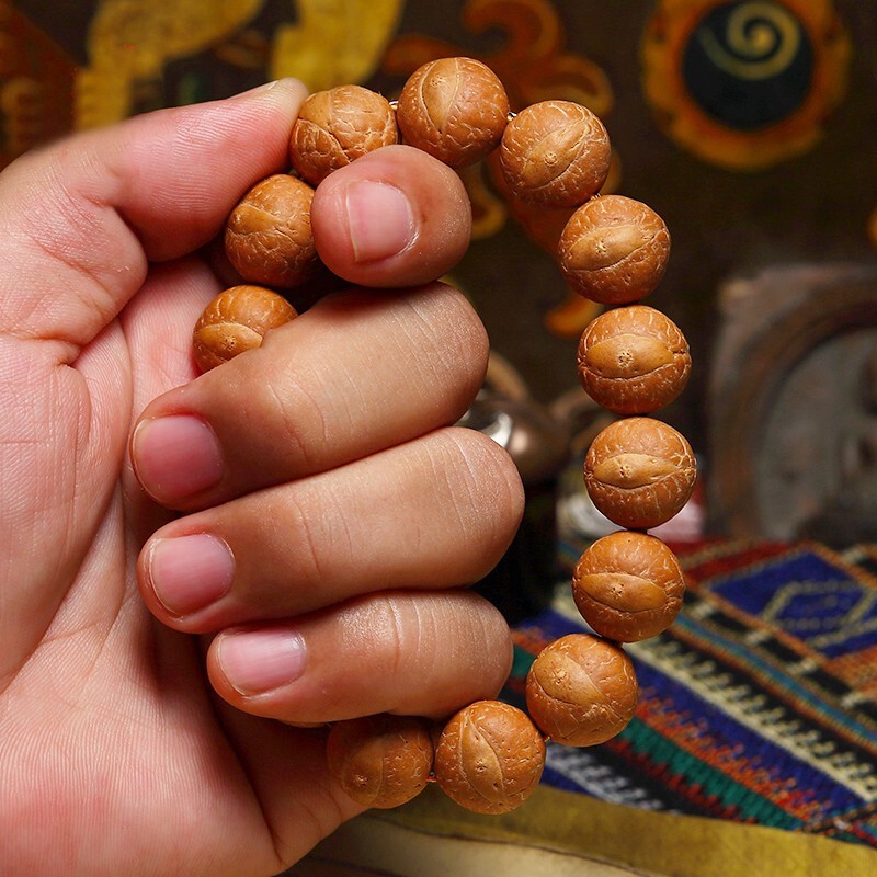 盘道天然尼泊尔菩提子凤眼菩提15mm98元包邮双重优惠