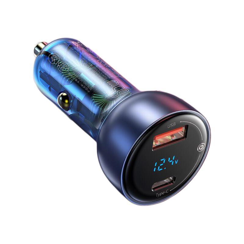 BASEUS 倍思 VCKX65C 车载充电器 USB+Type-C双口 65W 79元