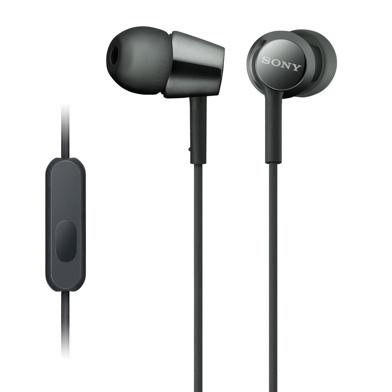 SONY 索尼 MDR-EX155AP 入耳式有线耳机 黑色 L型 119元