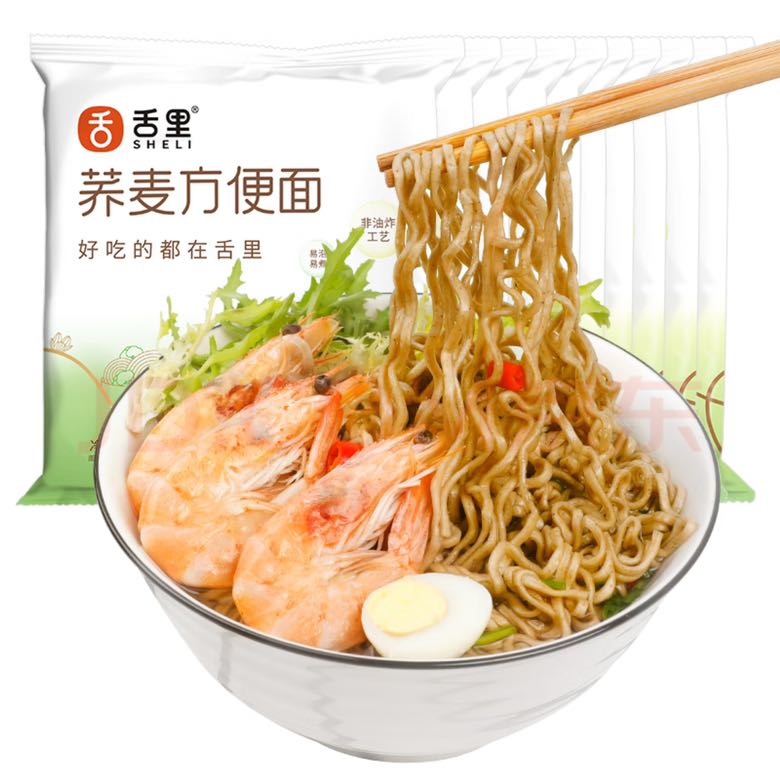 sheli 舌里 荞麦方便面600g（60g*10包） 4.01元（需用券）