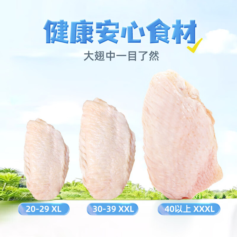 上鲜 鸡翅中 1kg 40-50g大翅中 37.69元 - 86线报