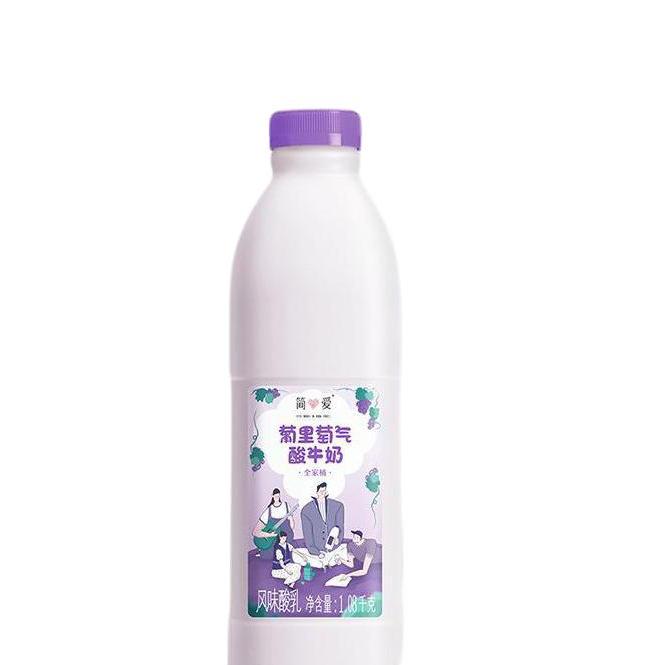 simplelove 简爱 葡里萄气酸牛奶 1.08kg 20.46元