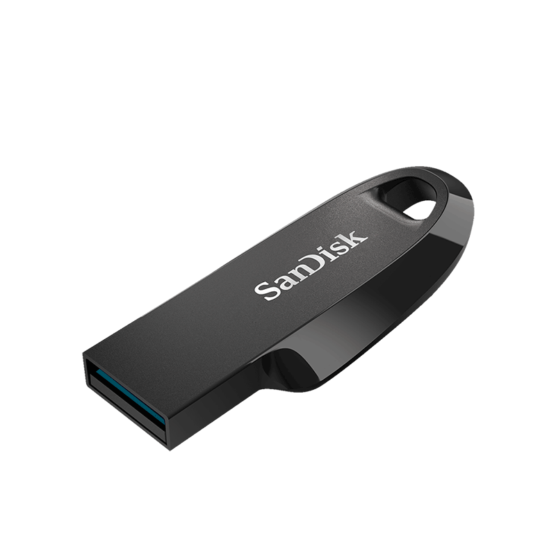 闪迪（SanDisk）64GB USB3.2 U盘 CZ550黑色 读速100MB/s 安全加密 数据恢复 学习办公