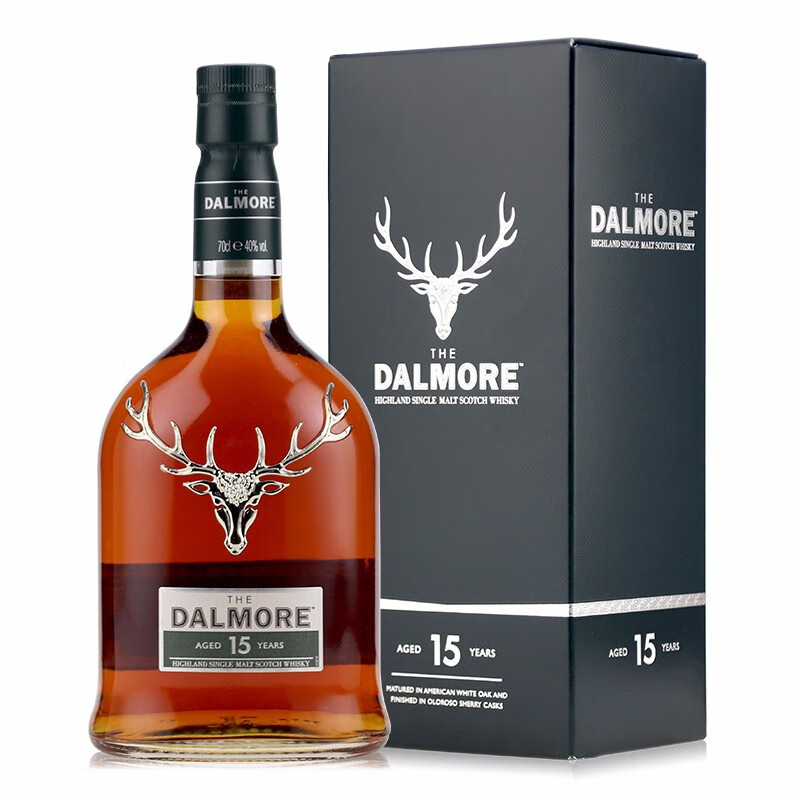 THE DALMORE 大摩 15年 单一麦芽 苏格兰威士忌 40%vol 700ml 740元