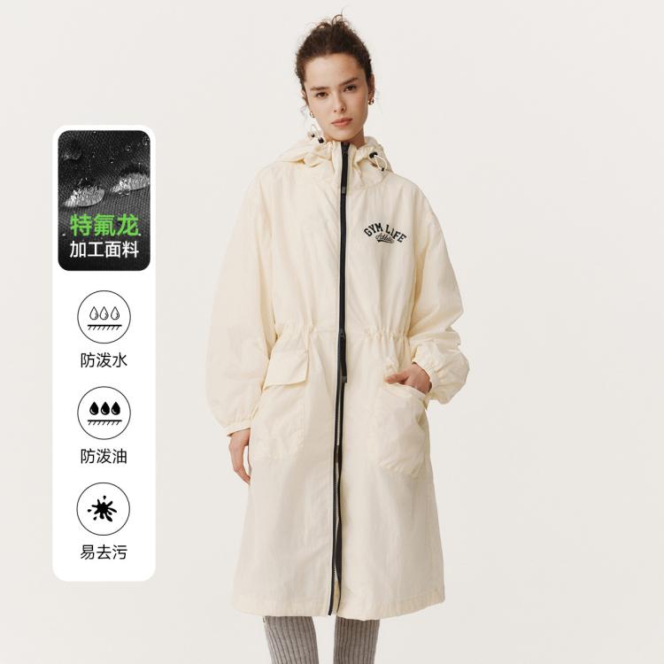 TEENIE WEENIE 小熊女裝秋冬款長款夾克抽繩外套戶外三防科技上衣 360元