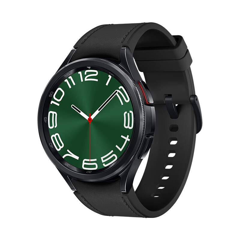 SAMSUNG 三星 Galaxy Watch6 Classic 智能手表 47mm 黑色表壳 宇夜黑硅胶表带（北斗