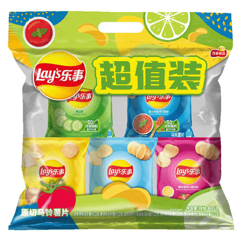 乐事 薯片超值分享装70g*3 4.4元