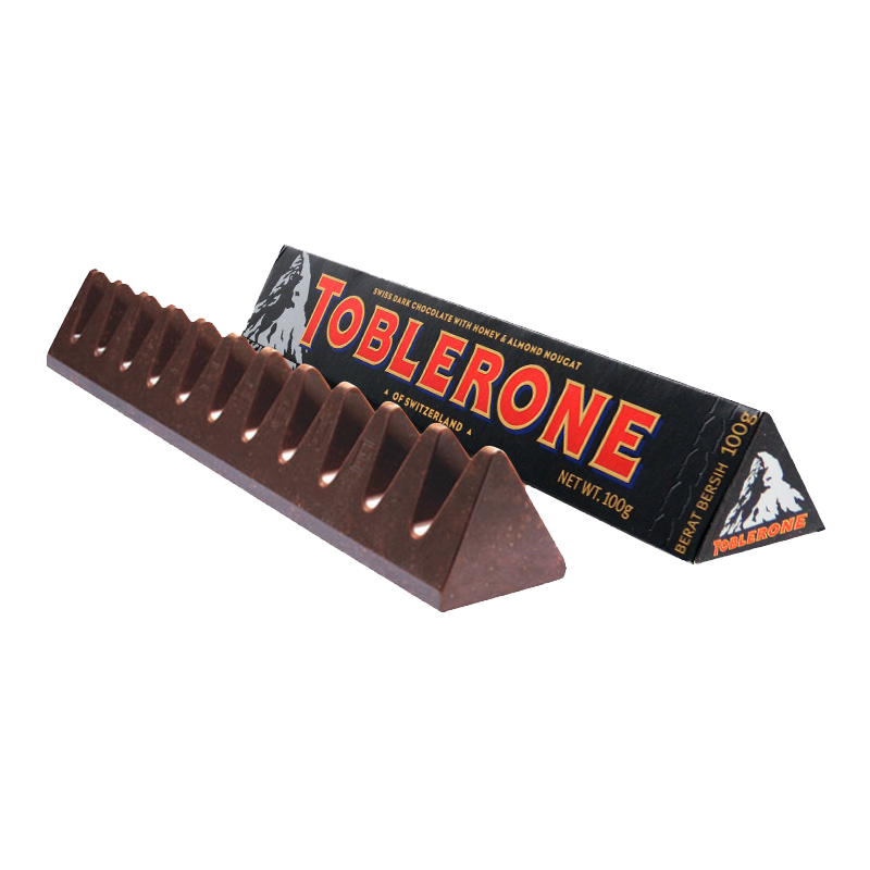 PLUS会员：Toblerone 三角 瑞士黑巧克力含蜂蜜及巴旦木糖100g 8.01元