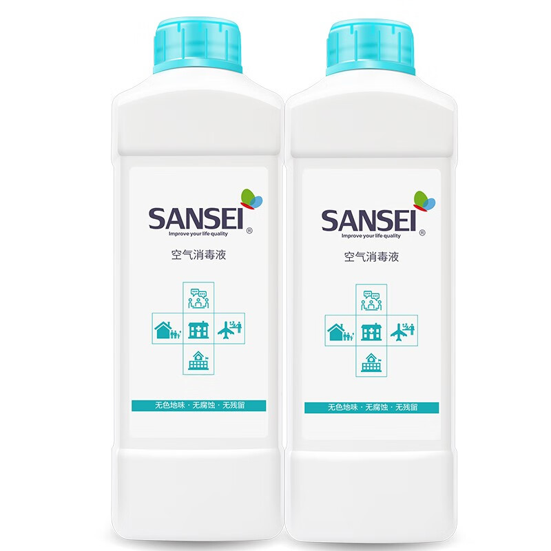 Sansei 三生 空气消毒液喷雾 家用除菌消毒水 1000ml*2 70.13元（需买3件，需用券