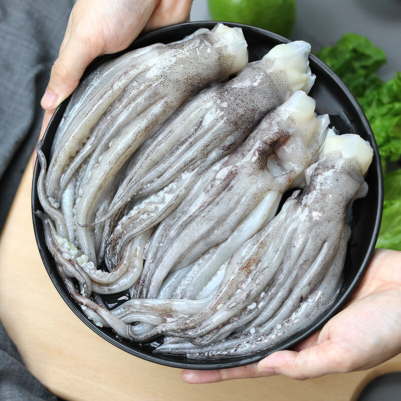 鸿顺 深海鱿鱼须450g/包 免处理 去眼去牙 烧烤火锅食材 海鲜 生鲜 34.23元