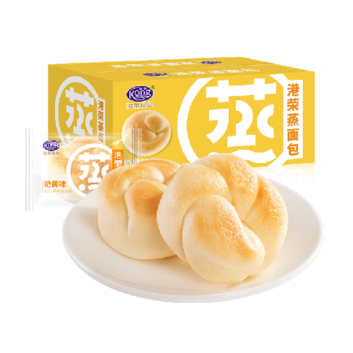 Kong WENG 港荣 蒸面包 奶黄味 800g 38.8元