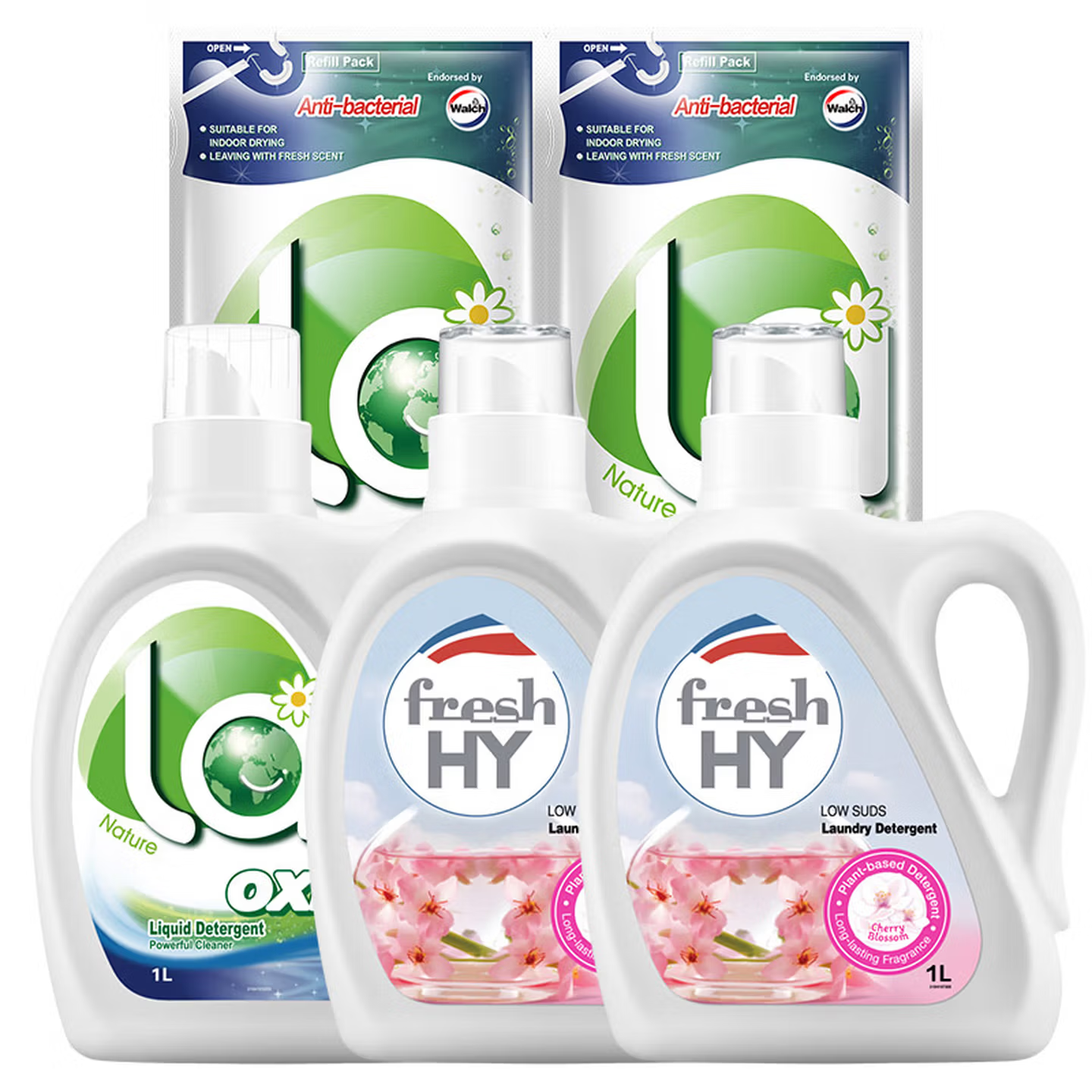 威露士 la 有氧洗衣液8斤组合装 有氧松木4斤+清可新樱花4斤 44.9元